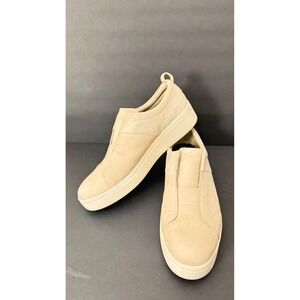 TOMS Men's Beige Leather Slip On Casual Comfort Sneakers Shoes